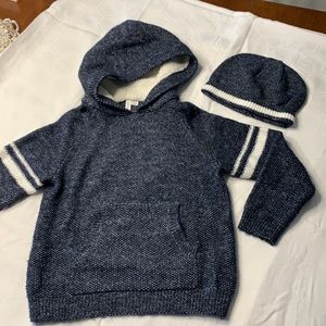 Janie and Jack Hooded Sweater and Hat!
